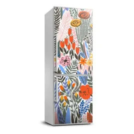okleina-okleina-lodowke-tropikalne-kwiaty-70x190