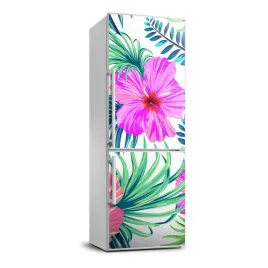 okleina-okleina-lodowke-hawajskie-kwiaty-70x190