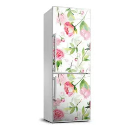 okleina-okleina-lodowke-roze-i-piwonie-70x190