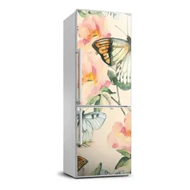 okleina-samoprzylepna-lodowke-roze-i-motyle-70x190