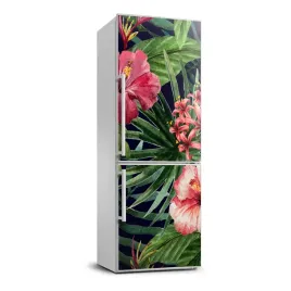 okleina-samoprzylepna-lodowke-hawajski-wzor-70x190