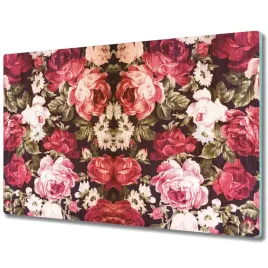 oslona-na-kuchenke-czerwone-roze-vintage-80x52-cm