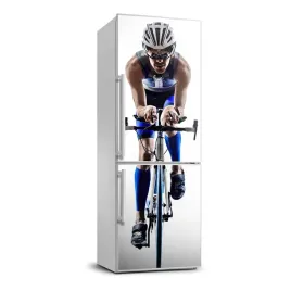 tapeta-okleina-lodowke-sport-rowerzysta-70x190