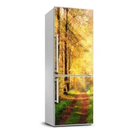 naklejka-fototapeta-na-lodowke-las-jesienia