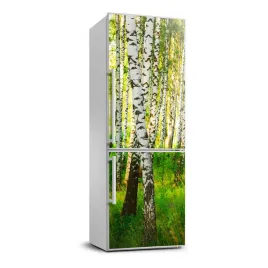 naklejka-lodowke-samoprzylepna-las-brzozowy-70x190
