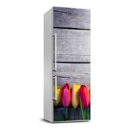 foto-naklejka-na-lodowke-kolorowe-tulipany