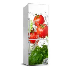 foto-naklejka-na-lodowke-pomidory-i-salata