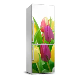 foto-naklejka-tapeta-lodowke-kwiaty-tulipany