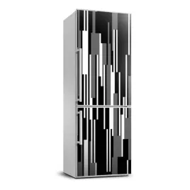 naklejka-fototapeta-na-lodowke-czarno-biale-linie