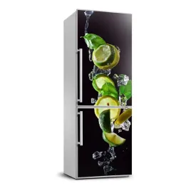foto-naklejka-na-lodowke-limonka-i-cytryna-70x190