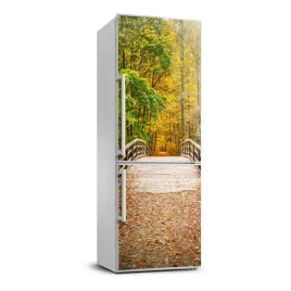 naklejka-fototapeta-na-lodowke-las-jesienia-70x190