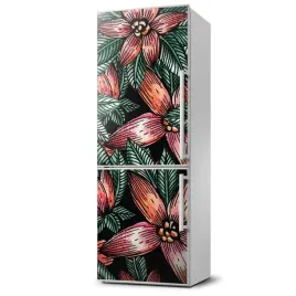 foto-magnes-na-lodowke-tropikalne-kwiaty-60x180