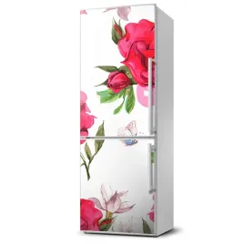 magnes-magnetyczna-lodowke-czerwone-roze-60x180