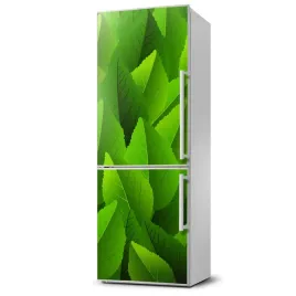 foto-magnes-na-lodowke-zielone-liscie-60x180