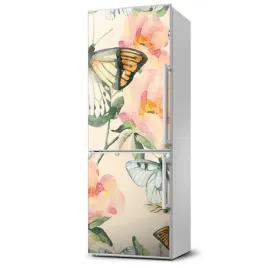 magnes-magnetyczna-lodowke-roze-i-motyle-60x180