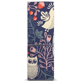 naklejka-magnes-na-lodowke-kogut-kura-sowa-60x180
