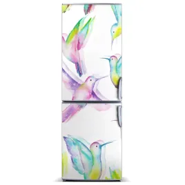 naklejka-magnes-na-lodowke-kolorowe-kolibry-60x180