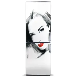 naklejka-magnes-na-lodowke-portret-kobiety-60x180