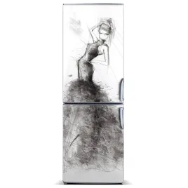 naklejka-magnes-na-lodowke-ilustracja-mody-60x180