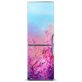 naklejka-magnetyczna-lodowke-kwiaty-wisni-60x180