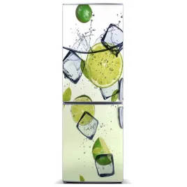 fototapeta-magnesowa-na-lodowke-limonki-i-lod