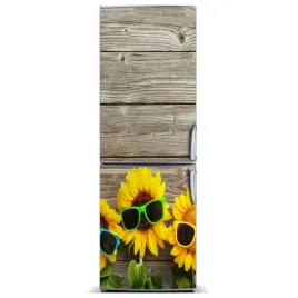 nalepka-naklejka-na-lodowke-sloneczniki-60x180