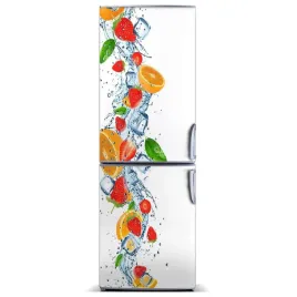 naklejka-na-lodowke-magnetyczna-owoce-i-lod-60x180