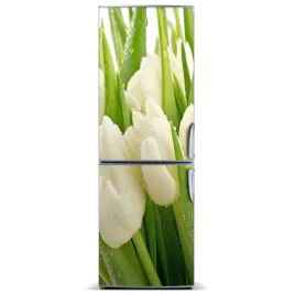 naklejka-magnes-magnes-biale-tulipany-60x180