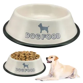 miska-dla-psa-21-cm-dog-food-metalowa-z-guma-na-karme-lub-wode-retro