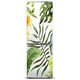 naklejka-magnes-magnes-tropikalne-kwiaty-60x180