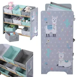 regal-na-zabawki-ksiazki-z-koszami-polka-9-koszy-organizer-66x30xh59-alpaka