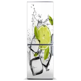 fototapeta-magnesowa-na-lodowke-limonka-i-lod