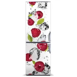 fototapeta-magnesowa-na-lodowke-malina-i-woda