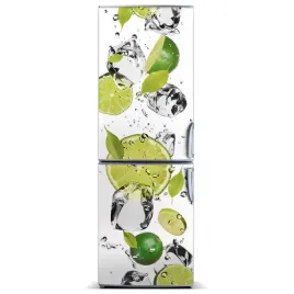 fototapeta-magnesowa-na-lodowke-limonka-i-woda