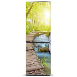 magnes-tapeta-na-lodowke-sciezka-w-lesie-60x180
