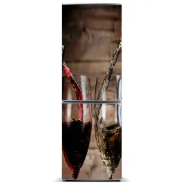 naklejka-na-lodowke-wino-w-kieliszkach-60x180