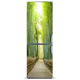 magnes-tapeta-na-lodowke-las-bambusowy-60x180
