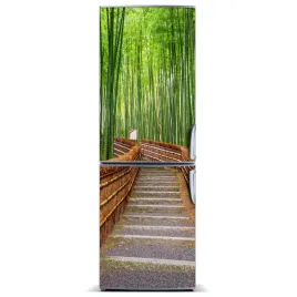 magnes-tapeta-na-lodowke-las-bambusowy-60x180