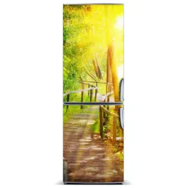 magnes-tapeta-na-lodowke-sciezka-w-lesie-60x180