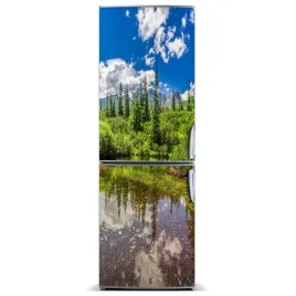 magnes-tapeta-na-lodowke-jezioro-w-gorach-60x180