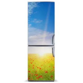 naklejka-na-lodowke-magnetyczna-pole-makow-60x180