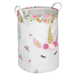 dzieciecy-kosz-na-zabawki-jednorozec-z-pomponami-35-cm-worek-organizer-duzy