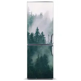 magnes-tapeta-na-lodowke-mgla-nad-lasem-60x180