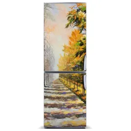 magnes-tapeta-na-lodowke-zima-i-jesien-60x180
