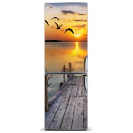 magnes-tapeta-na-lodowke-drewniane-molo-60x180
