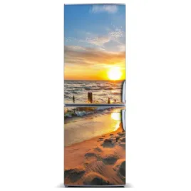 magnes-na-lodowke-zachod-slonca-morze-60x180