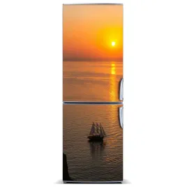 magnes-na-lodowke-zachod-slonca-morze-60x180