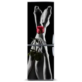 magnes-fototapeta-na-lodowke-roza-i-stopy-60x180