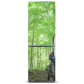 magnes-tapeta-na-lodowke-ludzie-ornitolog-60x180