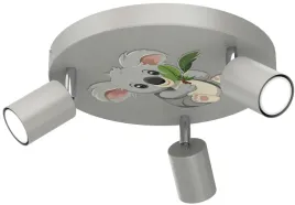 lampa-sufitowa-fun-szary-3xgu10-koala-do-pokoju-dziecka